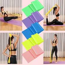 1pc/3pcs Yoga Fitness Resistance Bands | Unisex High-Intensity Elastic Bands, Stackable, High Tension, Available In Purple, Pink And Blue - TPE Material - A - View 7