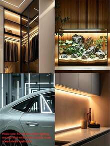USB COB LED Light Strip With Switch, 5V Flexible Flicker-Free Uniform Light Strip, Self-Adhesive TV Backlight Ambient Light, Suitable For Bedroom Cabinet Home DIY Decoration - COB - View 7