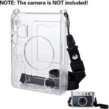 Transparent Camera Protective Case With Crossbody Strap, PVC Material Anti-Scratch Camera Accessory, Suitable For Instaxmini , Crystal Shell Camera Transparent Protective Case, Thickened Anti-Yellowing Easy Installation Protective Cover, Travel Portable Instant Camera Protective Transparent Shell - View 1