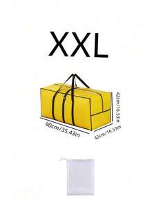 Large Moving Storage Bag With Handles Clothes Multifunctional Storage Bins Foldable Storage Box Dust-Proof Closet Organizers Home Room Decor Storage Organizer Car Travel Dorm Bathroom Apartment Back To School Essentials Accessories - Multicolor - View 12