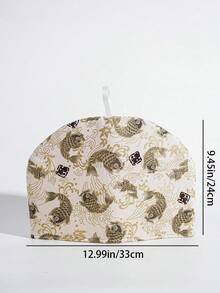 1 Piece Of Vintage Floral Fabric Teapot Insulation Cover, Reusable Cloth Cover, With Colorful Plants, Animals And Geometric Patterns, Suitable For Family Gatherings, Afternoon Tea, Weddings, Housewarming Celebrations - Multicolor - View 8