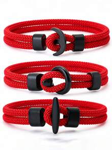 diffone 3Pcs/Set Handamde 4mm Milan Rope Bracelet Men Cool Armband For Party Jewelry Men - Men's 3-piece Bracelet Set - View 4