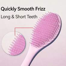 مشط Dexterous Comb TT الجديد للشعر المستقيم، مشط طويل المقبض، مشط الملكة، مشط تدليك، مشط سحري مضاد للتشابك، مشط تنعيم الشعر، مشط تكثيف الشعر - متعدد الألوان - مشاهدة 9