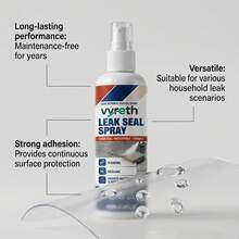 100ML Leak Sealing Spray, Fast-Sealing Waterproof Repair Spray, Durable Adhesive Sealant, Anti-Aging Flexible Coating, Suitable For Roof, Wall, Pipe, Gutter, Window Frame, Home Leak Repair Sealing Supplies (Randomly Shipped In Two Packaging Styles) - Waterproof Sealant Repair Spray - View 8