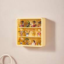 No-Drill Wall-Mounted Cosmetic Storage Box, Dust-Proof Wall Shelf, Multi-Layer Compartment Design, Can Hold Perfume, Skincare, Makeup, Bathroom Wall Organizer, Space-Saving Countertop, Large Capacity Home Beauty Storage Box, Easy Installation - Multicolor - View 5