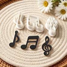 3Pcs Music Note Polymer Clay Cutters Set Treble Clef Musical Symbol Clay Molds DIY Handmade Earring Pendant Jewelry Craft Supplies - 3-pack - View 6