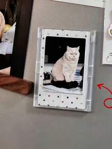 10/5/3pcs Transparent Acrylic Magnetic Mini Photo Frames, Suitable For Home, Kitchen And Office Decoration, Perfect Birthday And Christmas Gift, Desktop Photo Frame - A - View 4