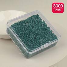 2.6mm Sundymot Fuse Beads, 3000PCS+ Green Series Independent Packaging, With Small Square Box Storage, Easy To Store, DIY Pendant Keychain, Jewelry Making Craft Material, Graduation Season Back To School, Christmas, Party Birthday Gift, Multi-Color 2.6mm Fuse Beads Bulk Refill Kit - 2.6mm Puzzle Beads - View 34