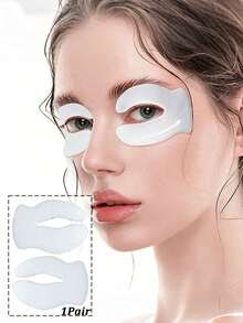 360° Contoured Dry Eye Pad, Liquid-Free Memory Sheet Sleeping Accessory For Upper & Lower Eyes, 1/2/3 Pairs - Multicolor - View 1