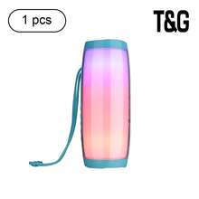 T&G157 Wireless Speaker LED Melody Color Light Outdoor Waterproof Subwoofer Portable Card Slot Audio - View 14