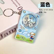 2026 New Style Multiple Designs Cute Cartoon Stress Relief Rotating Dice Keychain - Creative Mini Dice Backpack Pendant, Children's Toy And Gift - Multicolor - View 6
