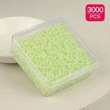 2.6mm Sundymot Fuse Beads, 3000PCS+ Green Series Independent Packaging, With Small Square Box Storage, Easy To Store, DIY Pendant Keychain, Jewelry Making Craft Material, Graduation Season Back To School, Christmas, Party Birthday Gift, Multi-Color 2.6mm Fuse Beads Bulk Refill Kit - 2.6mm Puzzle Beads - View 17