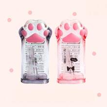 1pc Plastic Cat Paw Pencil Sharpener, Manual Operation, No Battery Required, Suitable For School And Office Stationery, Back To School Season - A - View 11