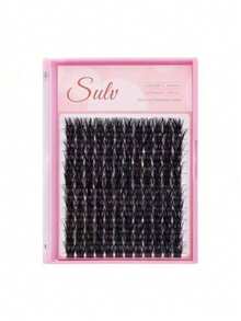 Black Thick Eyelash Extensions, D Curl, 1 Box High Quality Fiber False Eyelashes, Help Extend False Eyelashes, Suitable For Beginners DIY At Home Or Professionals - L - View 4