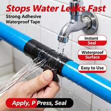 Waterproof Butyl Rubber Repair Tape, Self-Adhesive Leak Sealing Patch Tape, 2/4 Inch Wide * 59 Inch Long, Suitable For Pipes, Roofs, Pools, RV Leak Repair - A - View 6