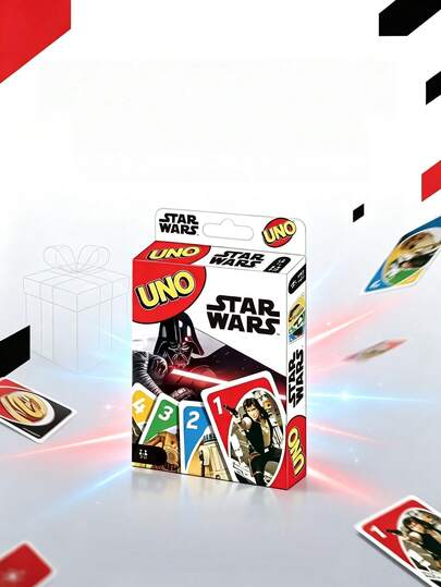 asmodee بطاقات لعب UNO من سلسلة Star Wars، بطاقات لعبة طاولة بموضوع فيلم، لعبة بطاقات عائلية للأصدقاء والتجمعات، لعبة بطاقات تعليمية وترفيهية للمكتب