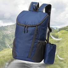 1pc Portable Multi-Functional Sports Backpack, Foldable Lightweight Waterproof Nylon Storage Bag For Men Outdoor Camping Hiking Travel - Royal Blue - View 2
