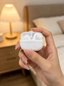 سماعات أذن لاسلكية بملمس جلد صناعي عصري، استهلاك منخفض للطاقة & عمر بطارية طويل، سماعات رياضية مقاومة للعرق للقراءة والموسيقى والجري - مشاهدة 15