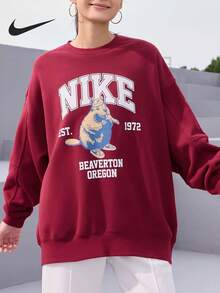 Nike Authentic Baru Kaos Sweatshirt Rajut Hangat Longgar Gaya Amerika Wanita HV1742-677 - HV1742-677 - View 1