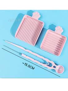 3pcs Bead Melting Tool Set - Single Needle Tweezers, Alignment Tray And Bead Spoon, Suitable For 2.6mm Craft Beads, Essential DIY Bead Art Accessories, Bead Melting Storage And Auxiliary Tools - Multicolor - View 4