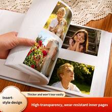 6 Inch 200 Pocket Photo Album, Easy To Flip And Retrieve, Convenient Storage For Family And Travel Photos - 1PC - View 5