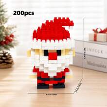Christmas Building Blocks Set, Christmas Tree, Christmas Train, Santa Claus, Christmas Reindeer, Children's Building Blocks Set, Suitable For Home Decor, New Year Gift, Party Gift, Christmas Gift - JH Multi-color Christmas Set - View 12