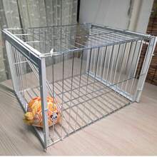1pc Heavy Duty Alloy Pigeon Cage, With Automatic Closing Door, Locking System, Durable Iron Metal Structure, Sturdy Rectangular Bird Cage, Pigeon Cage, Parrot Cage, With Ventilation, Suitable For Pigeons, Parrots And Other Birds For Indoor And Outdoor Use, Easy To Clean Design - 40*30*26 Two Imported - View 4