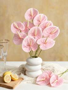 8/4/1pc Artificial Pink Bird Of Paradise Flower, Faux Bird Of Paradise, Plastic Long Stem Artificial Plant, Suitable For Party Home Vase Decoration, Wedding Table Arrangement, Indoor Decor, DIY Bouquet, Women's Gift - Light Pink - View 2