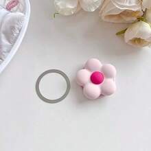 Magnetic Silicone Flower Airbag Phone Stand With Ring Holder, Strong Adsorption, Foldable Small Mirror, MagSafe Magnetic Airbag Stand, Desktop Slouchy Telescopic Airbag Stand, Detachable - Multi-color - View 13