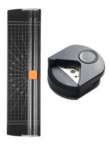 2 Pieces Paper Cutter Set, Mini Paper Trimmer + Corner Rounder Punch,Portable Paper Cutter, Corner Cutter Suitable For Offices, Schools, Paper Cutting, Photos, Scrapbooks, Cards,For Card Making Photos Scrapbook DIY Handmade Stationery - Multicolor - View 12