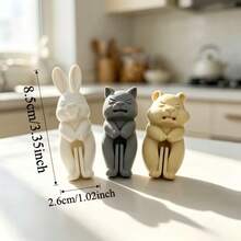 5pcs 3D Printed Cute Pet Seal Clips - Freshness Keeper, Not Just For Snack Bags! Can Also Clip Bills, Fresh-Keeping Bags, Coffee Bags, And Serve As Desktop Memo Clips, Photo Clips, Convenient For Kitchen, Desk, Tea Table Use - Multicolor - View 5