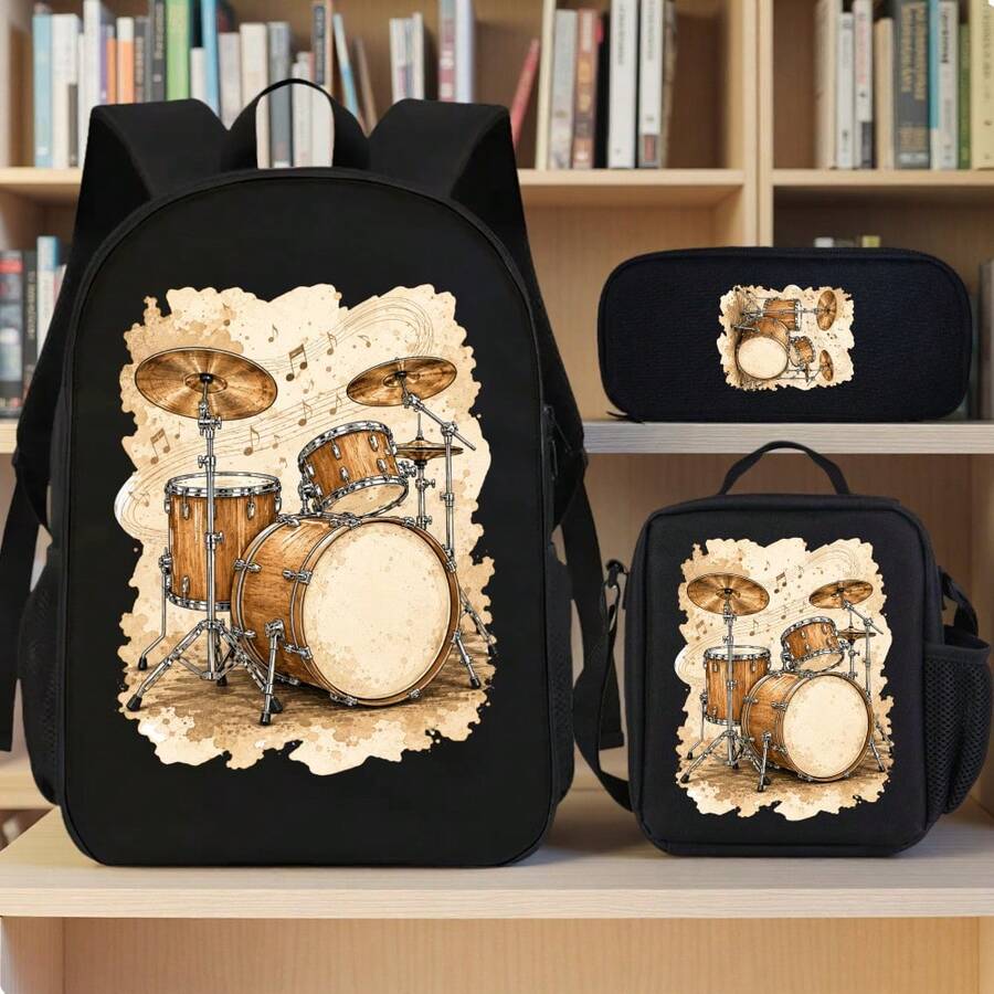 Women Bag Sets - School Bag + Crossbody Bag + Pencil Case - View 1