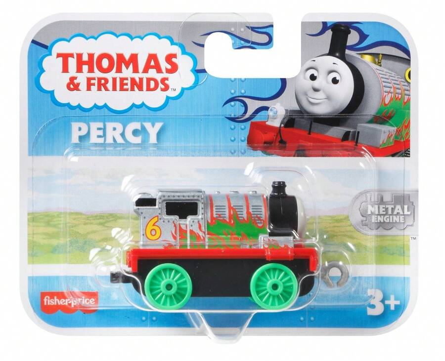 Mattel Fisher-Price Thomas & Friends Percy Flames Die-Cast Metal Push-Along Train - Multicolor - View 1