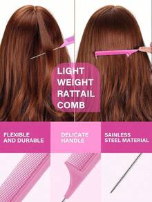 11-Piece Home Hair Styling Tool Set, Spray Bottle, Tail Comb, Hair Styling Comb, Sectioning Clips, Hair Pins, Complete Hair Braiding And Styling Comb Set For Home Use - Braiding Tool Set - View 4