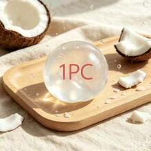 1pc,Clear See Through Coconut Shaped Jelly Squishy Toy, Smooth Transparent Water Feel Squeeze Ball, Slow Rebound Anxiety Relief Fidget Toy For Teens Adults, Minimalist Desktop Decompression Toy Creative Small Gift - 5 Pcs - View 7