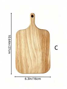 1pc Cutting Board, Chopping Board, Kitchen Cutting Board, Restaurant Cutting Board, Food Cutting Board, Meat Cutting Board, Fruit Cutting Board, Home Cutting Board, Can Be Used As Pizza Board, Cheese Board, Board, Bread And Cookie Board - Beige - View 16