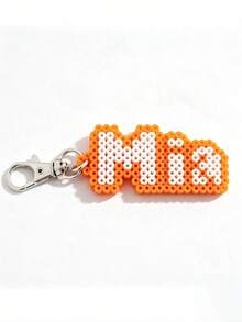 Ayotu Móc khóa chữ cái cá nhân hóa, tùy chỉnh tên, móc khóa hạt Hama thủ công, mặt dây chuyền hạt Perler tùy chỉnh, phù hợp làm quà tặng cá nhân cho gia đình và bạn bè, có thể dùng làm charm ba lô, móc khóa ô tô, móc khóa nữ, hoặc quà tặng cho Ngày Valentine, Ngày của Mẹ và mùa tựu trường - Nhiều màu - Xem 12