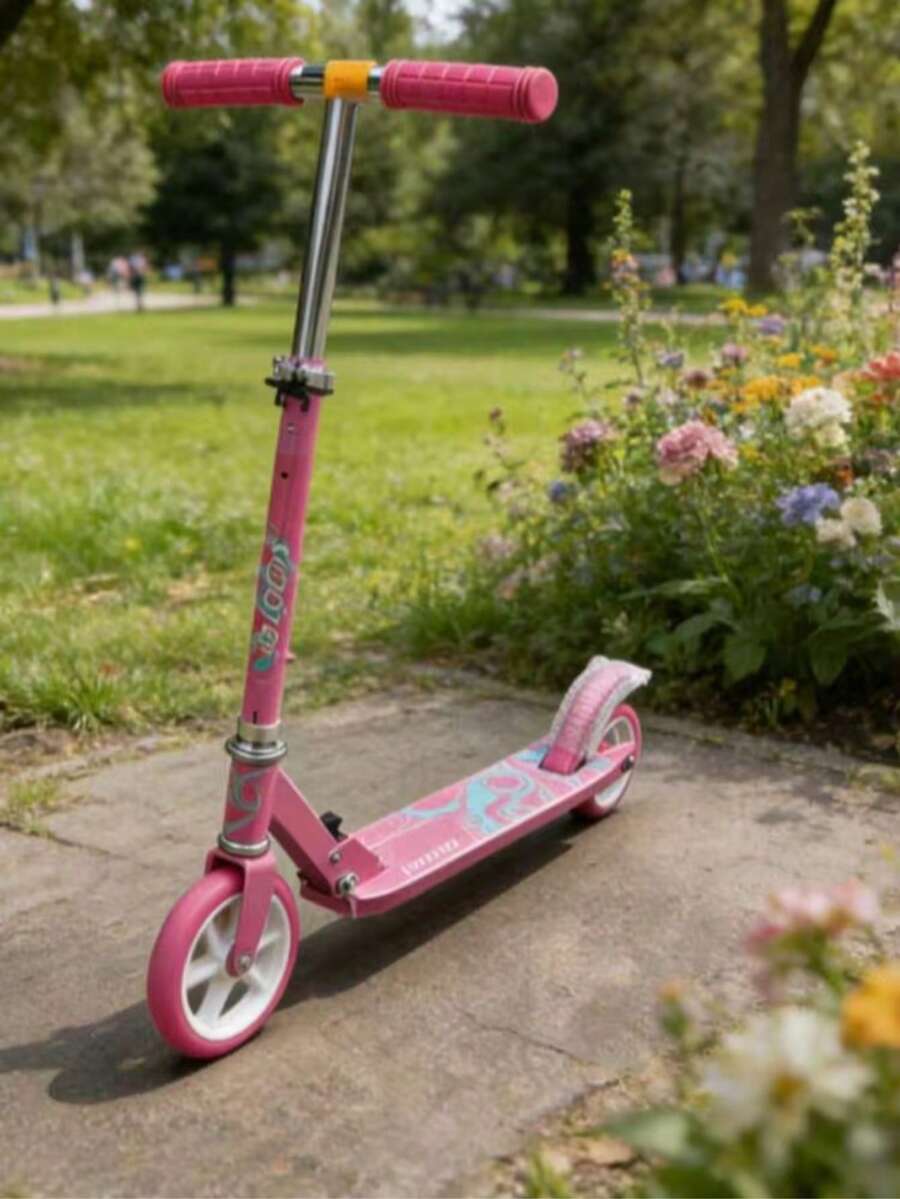 Folding Scooter In Random Colour / Portable Two-Wheeled Scooter For Riding Around The City / Scooter For Outdoor Driving