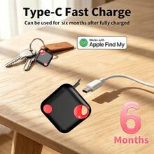 RSH Thiết bị chống thất lạc sạc USB, theo dõi thời gian thực, định vị, báo động chống thất lạc, thẻ thông minh định vị điện thoại di động, ví, chó, mèo, chìa khóa thú cưng, thiết bị tìm kiếm (chỉ tương thích với iOS) - Nhiều màu - Xem 13