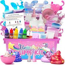 1 Kotak Set Mainan Unicorn, Set Mainan Tanah Liat Ember Besar, Set Slime DIY, Hadiah Ulang Tahun, Aktivitas Pesta, Mainan Penghilang Stres, Mainan Squishy, Set Putty, Set Slime, Butter Slime, Slime, Mainan Sempurna Untuk Anak Usia 6 Tahun Ke Atas, Penghilang Stres - MultiWarna - View 1
