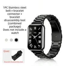 Tali Jam Tangan Multifungsi, Gaya Bisnis, Desain Tiga Rantai Logam Stainless Steel, Kompatibel dengan Ukuran 10pro/9pro/8pro, Desain Gesper Magnetik Lepas Cepat, Gelang Elegan, Cocok untuk Pria dan Wanita yang Suka Olahraga dan Berkebutuhan Khusus - MultiWarna - View 9