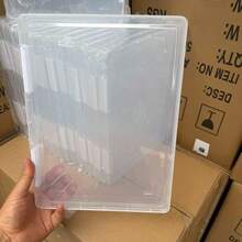 1pc A4 Plastic PP File Box, Suitable For Students, Multi-Layer Portable Double-Layer Data File Box, Subject Classification Account, Work, Exam Use, Waterproof Contract Storage Box, Back To School Student Supplies, With Instructions, ID Card Classification Storage Box, Back To School Essential, Office Essential, Applicable For Students, Office Workers, Finance Personnel - A - View 18