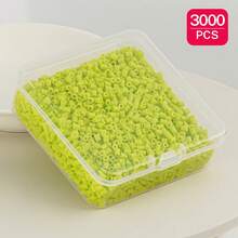 2.6mm Sundymot Fuse Beads, 3000PCS+ Green Series Independent Packaging, With Small Square Box Storage, Easy To Store, DIY Pendant Keychain, Jewelry Making Craft Material, Graduation Season Back To School, Christmas, Party Birthday Gift, Multi-Color 2.6mm Fuse Beads Bulk Refill Kit - 2.6mm Puzzle Beads - View 32