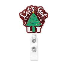 1pc Christmas Snowman Badge Reel Retractable Rotating Crocodile Clip ID Holder Keychain - Multicolor - View 8