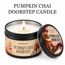 EVODUCK 1 Peça Vela de Halloween com Aroma de Algodão Doce de Amora e Marshmallow, 3oz Mini Fofa Rosa com Caixa de Presente, Cartão de História, Vela em Lata para Quarto, Mesa, Decoração de Ambiente, Lembrancinhas Kawaii para Festa, Design Assustador e Fofo de Gato Preto e Abóbora, Presentes de Outono para Adolescentes, Mulheres, Fragrância para Casa - Velas de Halloween - Visão 18