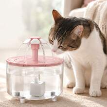 1pc Cat Water Fountain Circulating Flowing Water Dispenser Kitten Drinking Bowl Dog Water Bowl - 1.5 - View 10