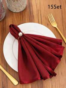 50pcs Elegant Pearl Gold Napkin Rings - Shiny Napkin Holders, Suitable For Wedding, Birthday, Banquet, Party Table Decoration - High-End Table Setting Value Set, Autumn Home Decor, Christmas Home Decor, Halloween Decoration - Multicolor - View 22