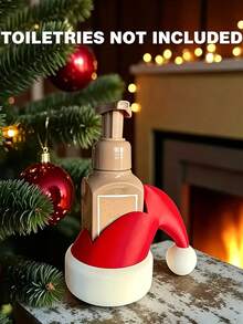 Tempat Dispenser Sabun Topi Santa Claus, Dekorasi Meja Kamar Mandi dan Dapur Liburan yang Lucu, Cocok untuk Botol Sabun Cuci Tangan Berbusa, Ornamen Meja Rumah Natal, Hadiah Dekorasi Pesta Natal, Botol Sabun Tidak Termasuk - MultiWarna - View 1