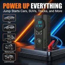 Portable 150PSI Digital Tire Inflator With Car Jump Starter, 12V Tire Compressor With Ultra- Lithium Battery Jump Starter And Car Battery Jump Start Function, With Power Clamps - Multi-functional Pump - View 4