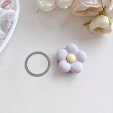 Magnetic Silicone Flower Airbag Phone Stand With Ring Holder, Strong Adsorption, Foldable Small Mirror, MagSafe Magnetic Airbag Stand, Desktop Slouchy Telescopic Airbag Stand, Detachable - Multi-color - View 17